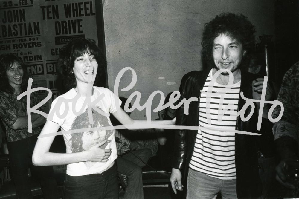 Patti Smith & Bob Dylan by Chuck Pulin