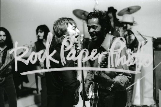 John Lennon & Chuck Berry by Chuck Pulin
