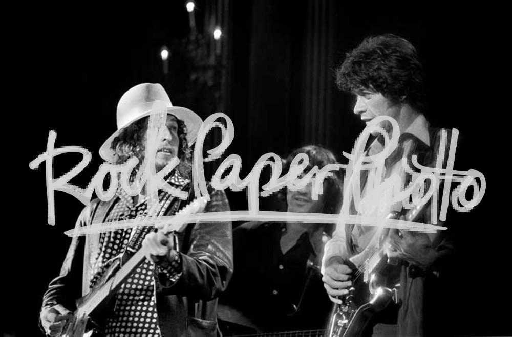 Bob Dylan, Rick Danko, and Robbie Robertson by Dav