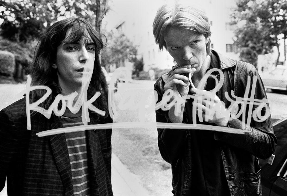 Patti Smith and Jim Carroll by Chester Simpson