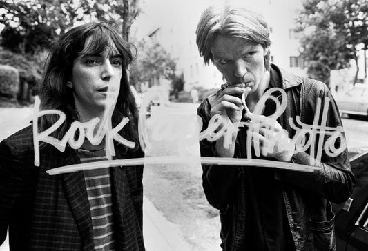 Patti Smith and Jim Carroll by Chester Simpson