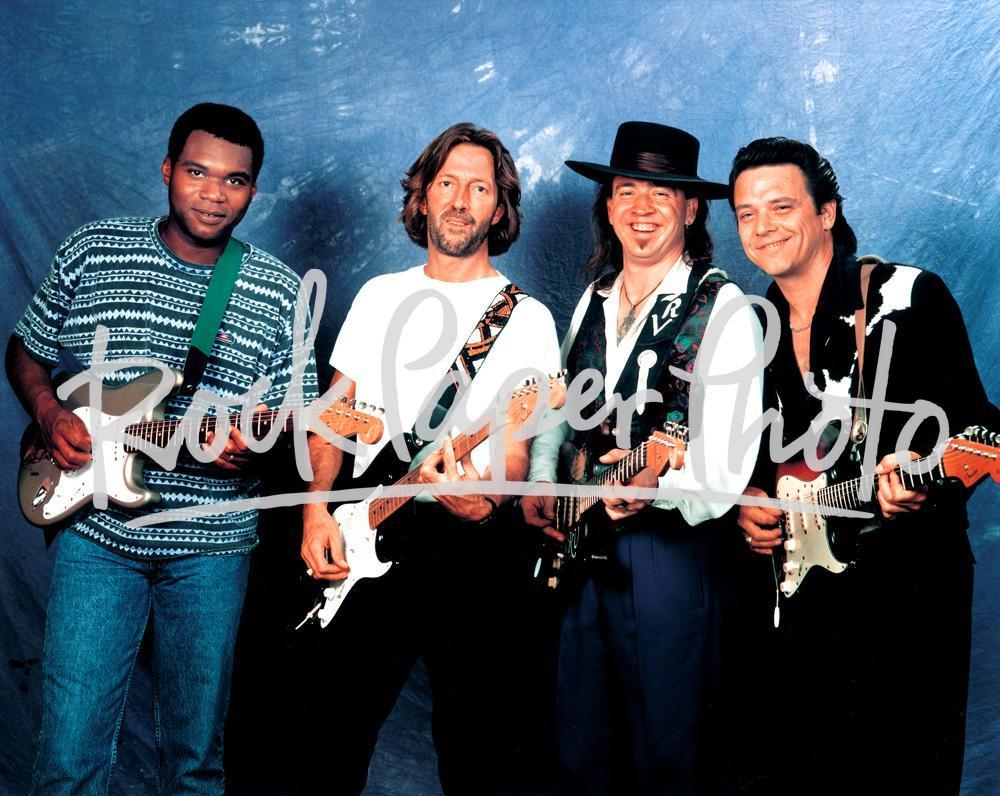 Stevie Ray Vaughan and Eric Clapton by Robert M. K