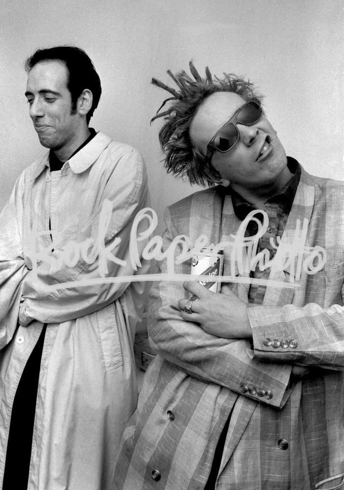 Mick Jones & John Lydon by Adrian Boot