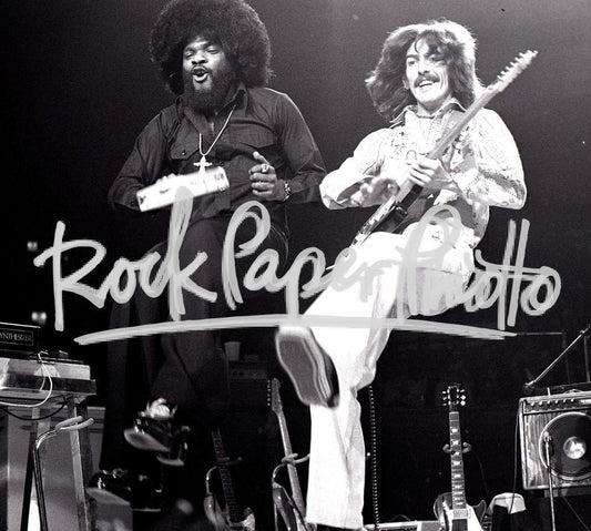 Billy Preston and George Harrison by Chuck Pulin