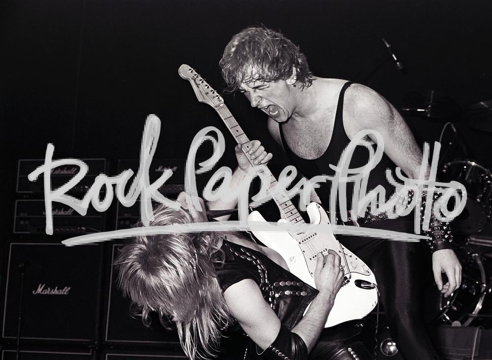 Rob Halford and K.K. Downing by Mark Weiss, 1980