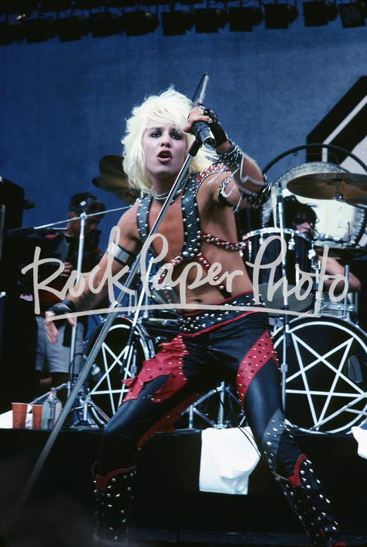 Vince Neil of Motley Crue, San Bernardino 1983