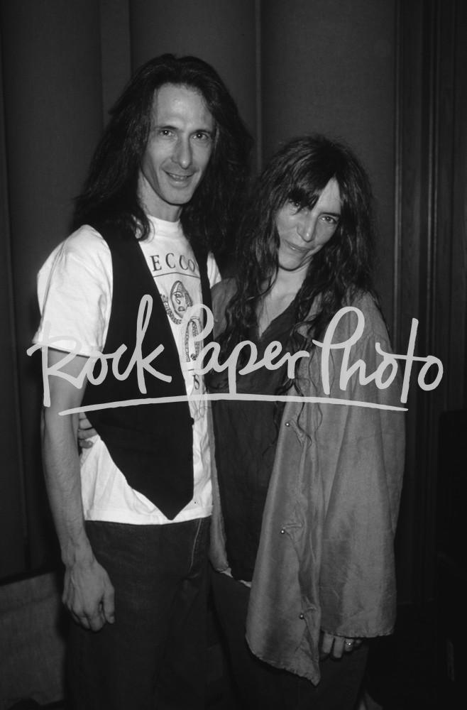 Lenny Kaye and Patti Smith by Gene Shaw