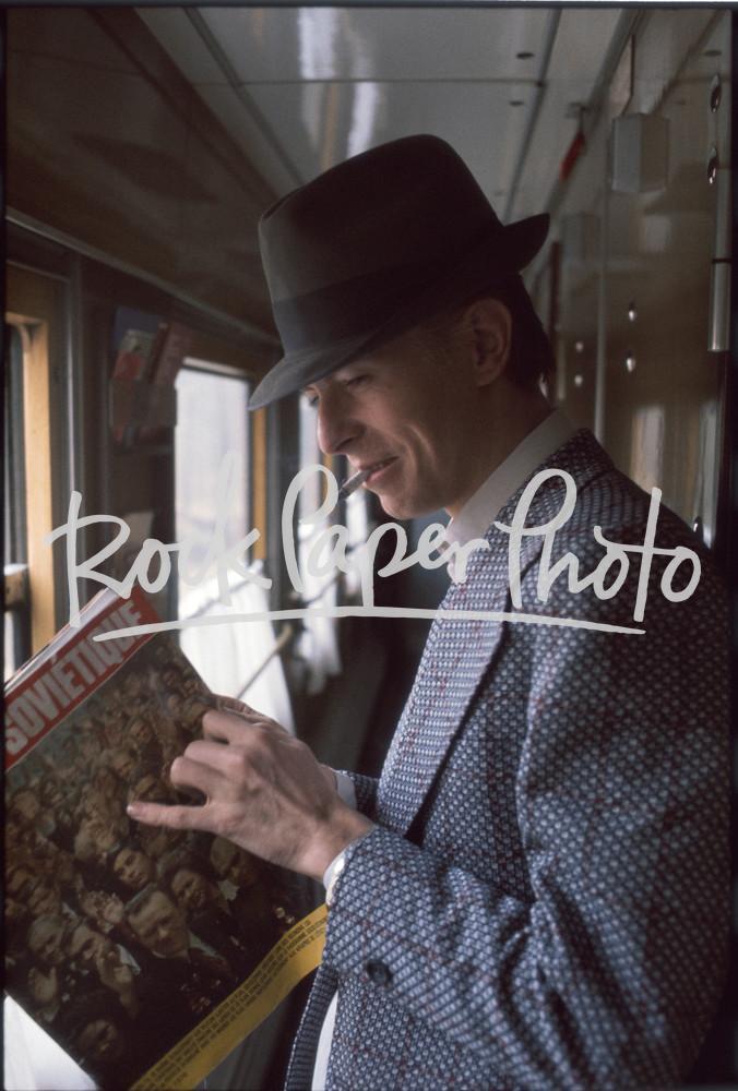 David Bowie, en route from Moscow to Helsinki 1976