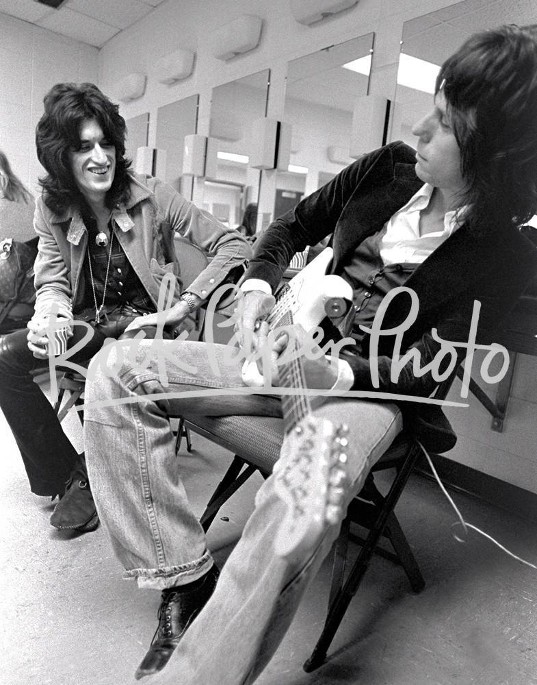 Joe Perry & Jeff Beck by Ron Pownall