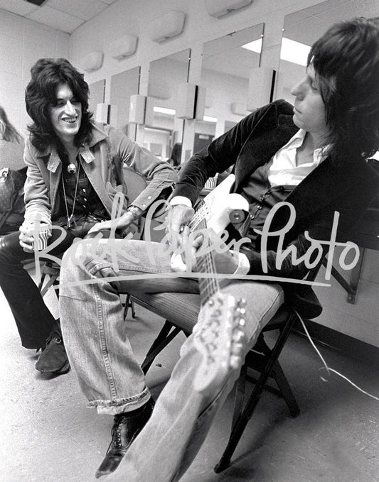 Joe Perry & Jeff Beck by Ron Pownall