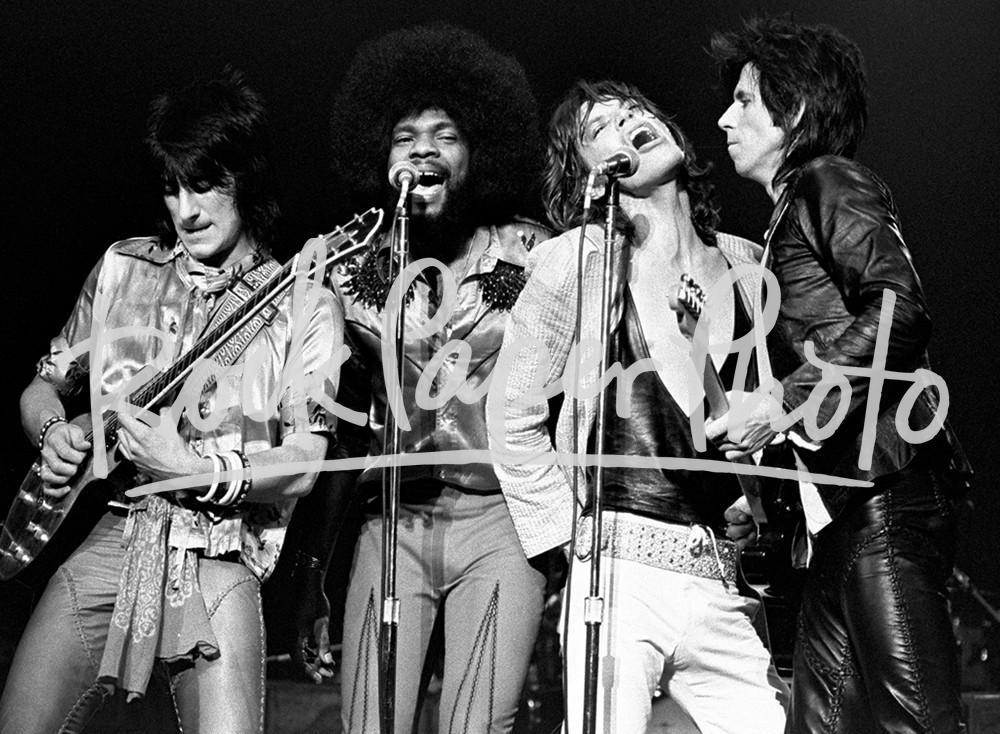 The Rolling Stones & Billy Preston by Ron Pownall