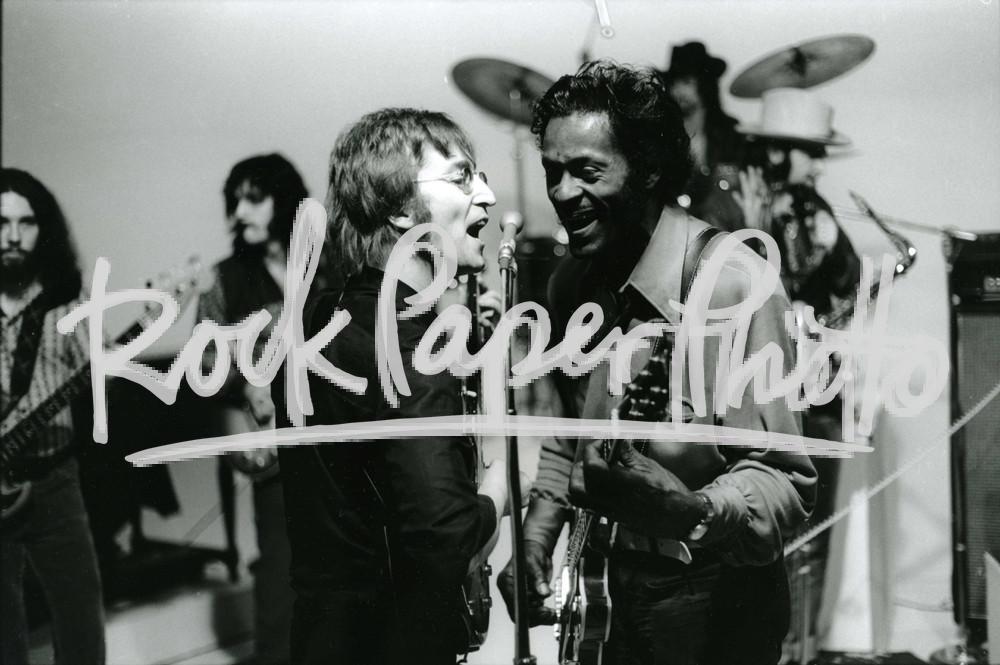 John Lennon & Chuck Berry by Chuck Pulin
