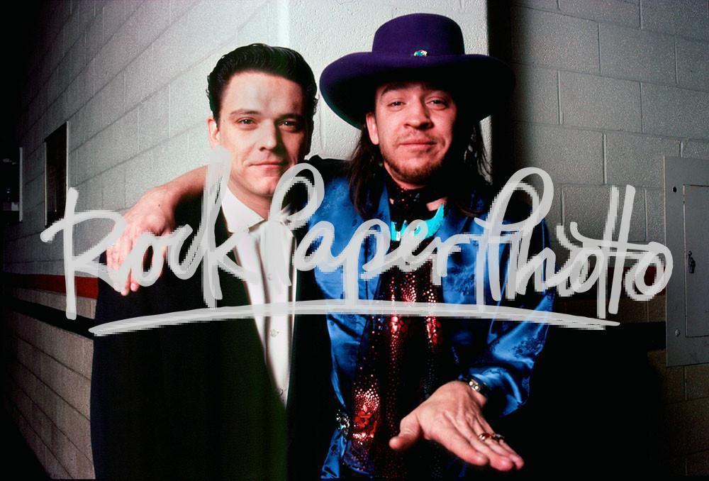 Stevie Ray Vaughan and Jimmie Vaughan by Chester S