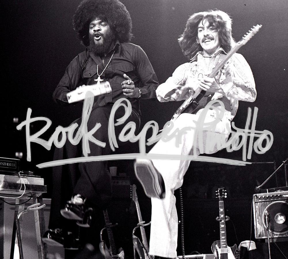 Billy Preston and George Harrison by Chuck Pulin