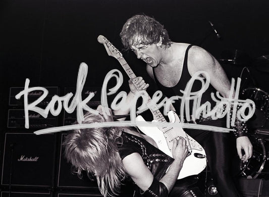 Rob Halford and K.K. Downing by Mark Weiss, 1980