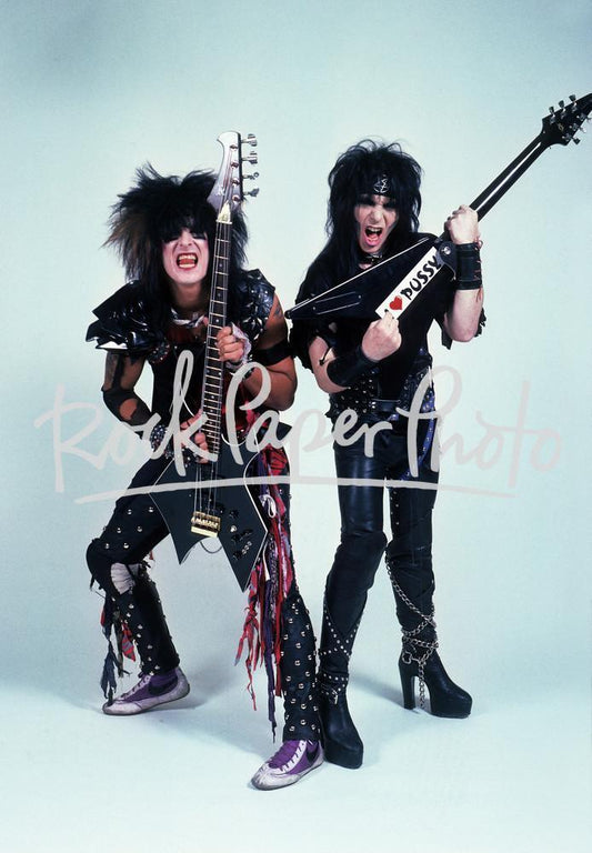 Nikki Sixx and Mick Mars of Motley Crue, USA 1984