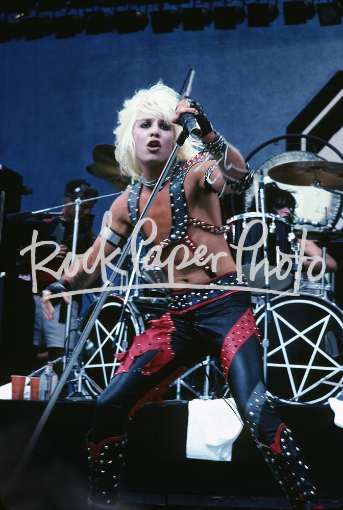 Vince Neil of Motley Crue, San Bernardino 1983