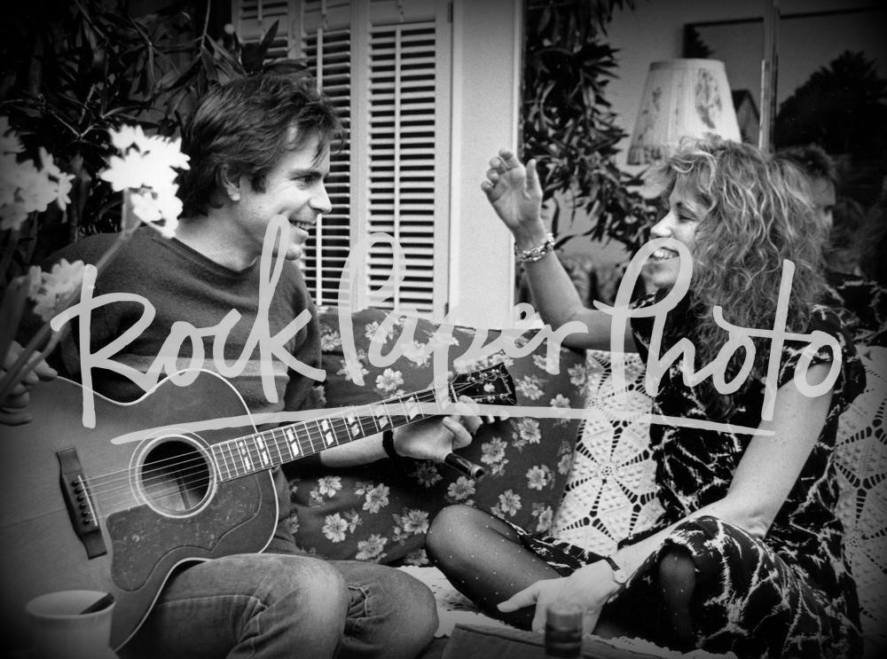 Bob Weir & Carly Simon by Peter Simon