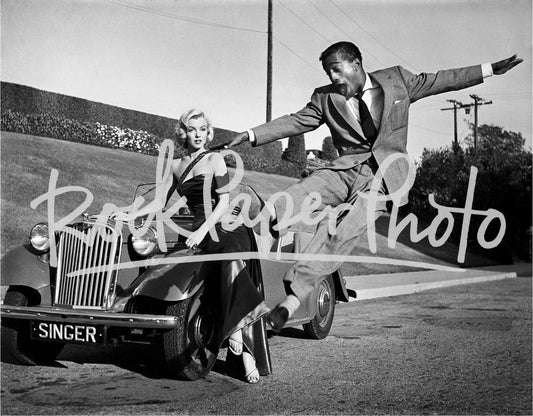 Marilyn Monroe and Sammy Davis Jr. by Frank Worth
