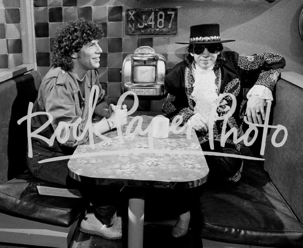 Stevie Ray Vaughan and Mark Goodman by Chuck Pulin