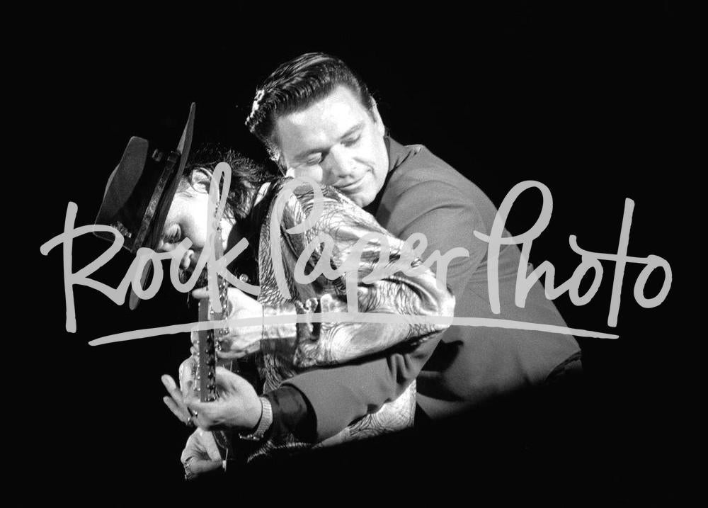 Stevie Ray Vaughan and Jimmie Vaughan by Chuck Pul