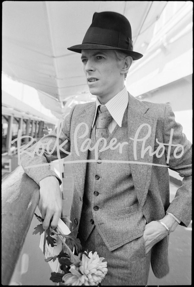 David Bowie aboard the SS Leonardo da Vinci, New Y