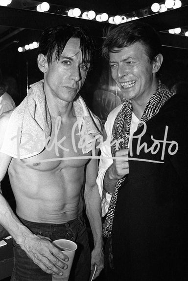 Iggy Pop & David Bowie by Larry Busacca