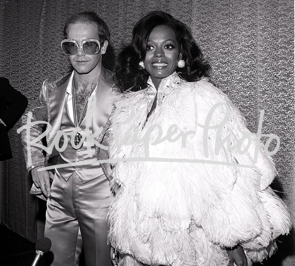 Elton John & Diana Ross by James Fortune