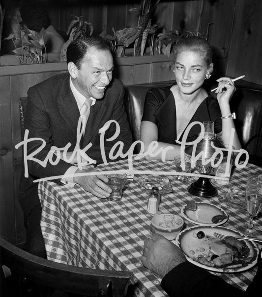 Frank Sinatra and Lauren Bacall by Frank Worth
